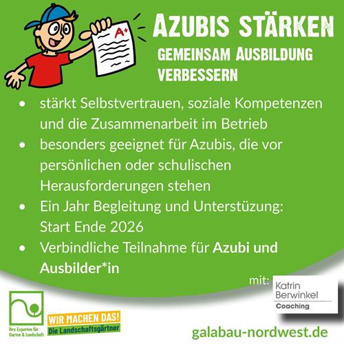 Azubis stärken - AuGaLa-Pilotprojekt - jetzt anmelden